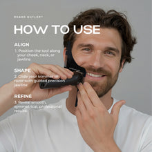 Load image into Gallery viewer, Beard Butler® Shape Up Tool - Precision Beard Shaper & Line‑Up Template for Cheek, Jaw & Neck Lines