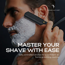 Load image into Gallery viewer, Beard Butler® Straight Razor for Men – Precision Stainless Steel Shaving Tool with 10 Double-sided Blades
