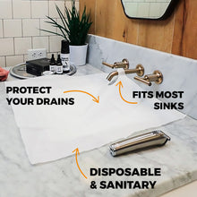 Load image into Gallery viewer, Beard Butler® - Disposable Sink Guards 10ct. 100% Biodegradable Tissue Pulp (No Plastics Ever)
