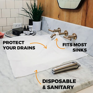 Beard Butler® - Disposable Sink Guards 10ct. 100% Biodegradable Tissue Pulp (No Plastics Ever)