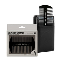 Load image into Gallery viewer, Beard Butler® - Ultra‑Slim Metal Beard Comb for Men – Stainless Steel Wallet Size, Dual‑Sided Teeth

