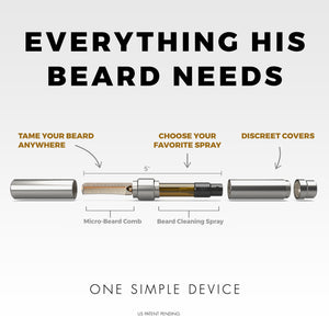 Beard Butler 2-in-1,  Beard Spray & Beard Comb
